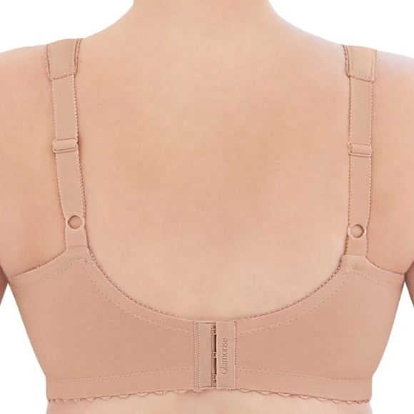 Glamorise Magic Lift Cotton Full Figure Wireless Support Bra Size 46J NWOT - Picture 2 of 3